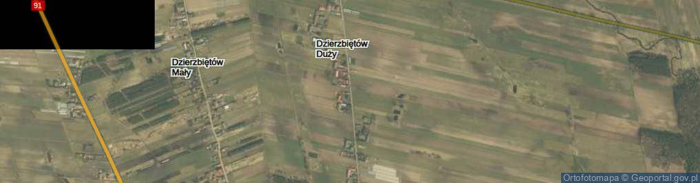 Zdjęcie satelitarne Dzierzbiętów Duży ul.